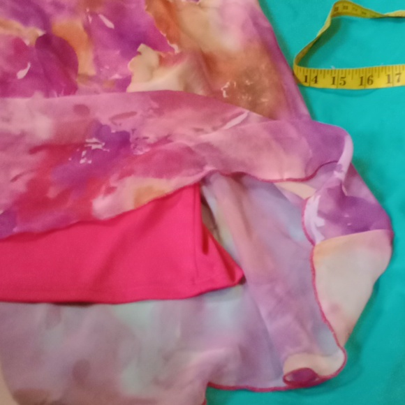 Venezia Pink Floral Maxi Dress – Size 26/28 – Sleeveless Tie-Front - Picture 10 of 10